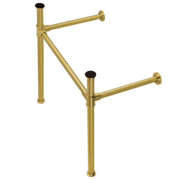 VPB33087 Imperial Stainless Steel Console Sink Leg, Brushed Brass